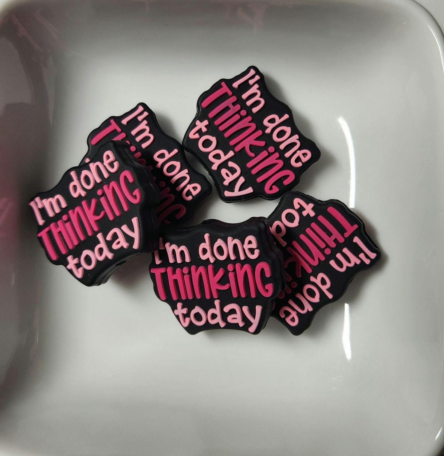 Sayings 2 Silicone focal beads