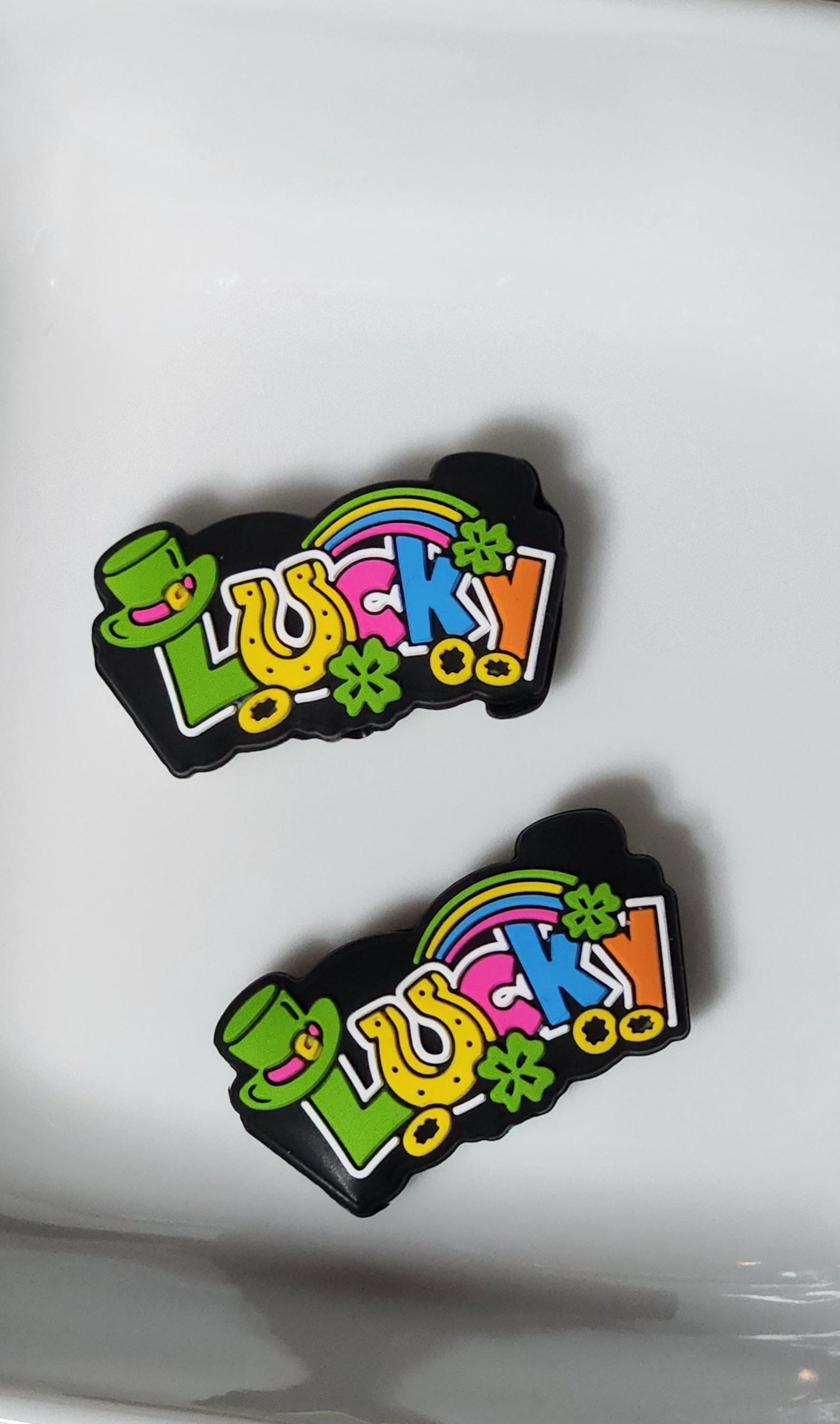 St Patrick's Day Silicone focal beads
