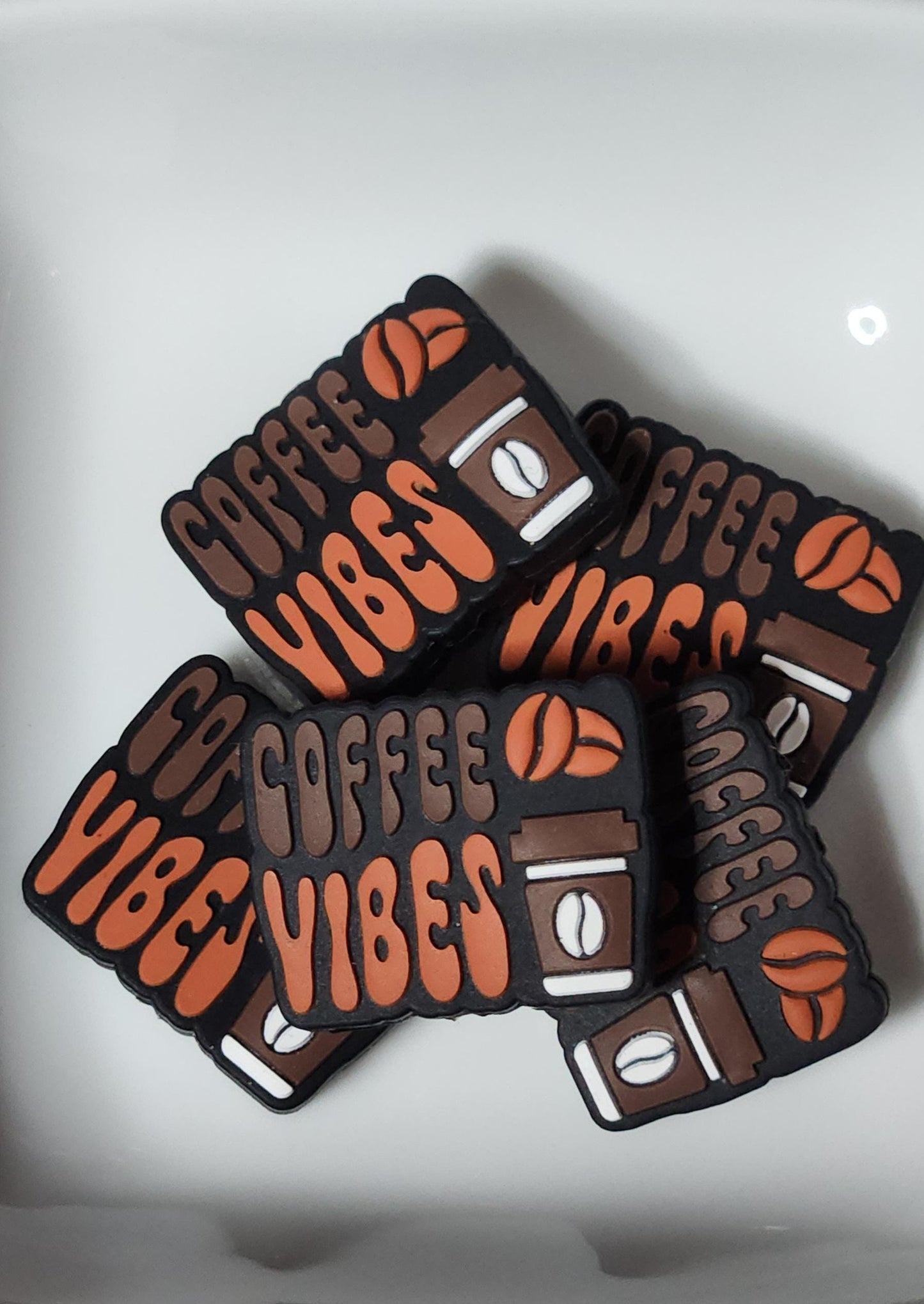 Coffee Vibes Silicone focal bead