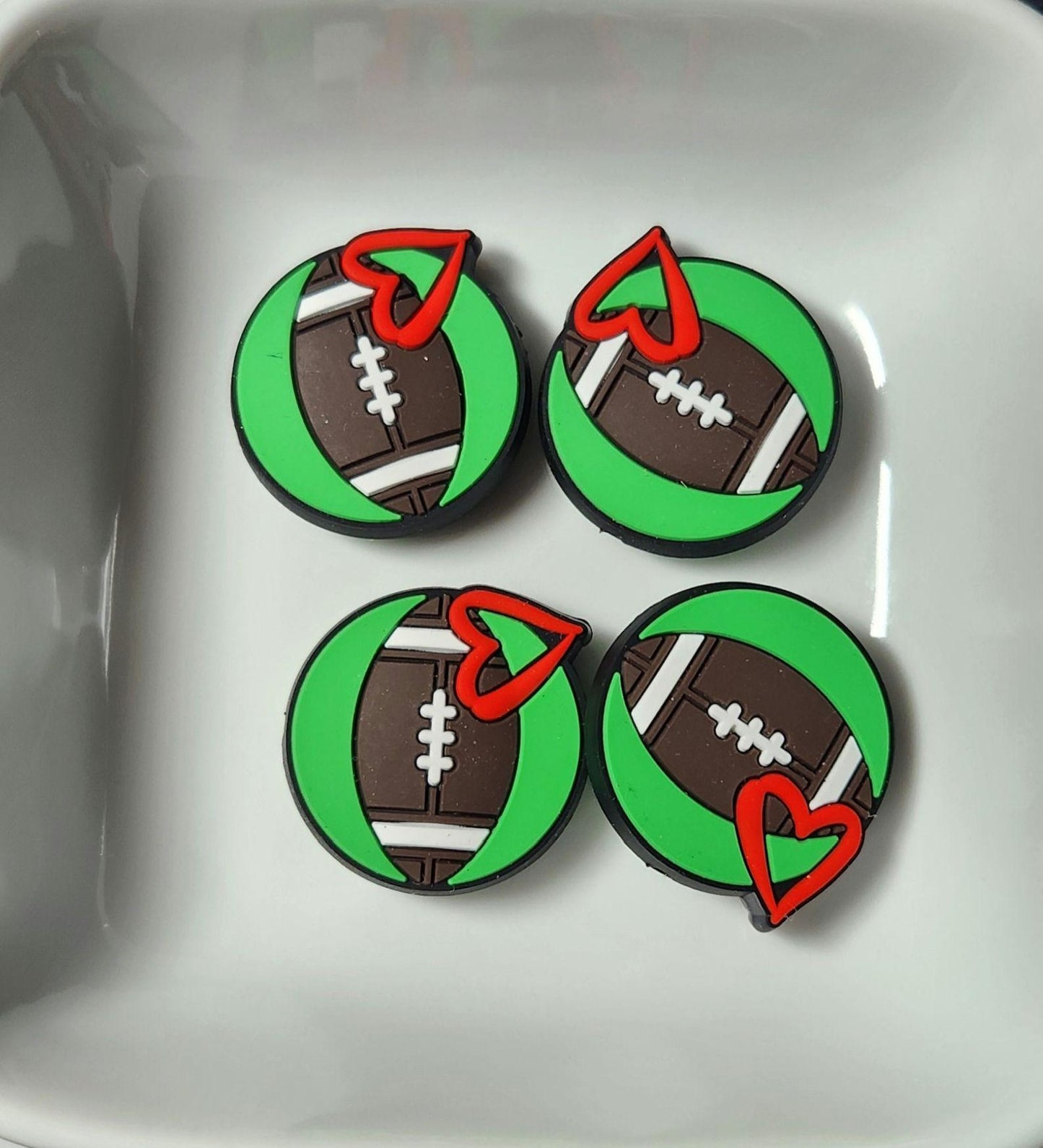 Sports Silicone focal beads