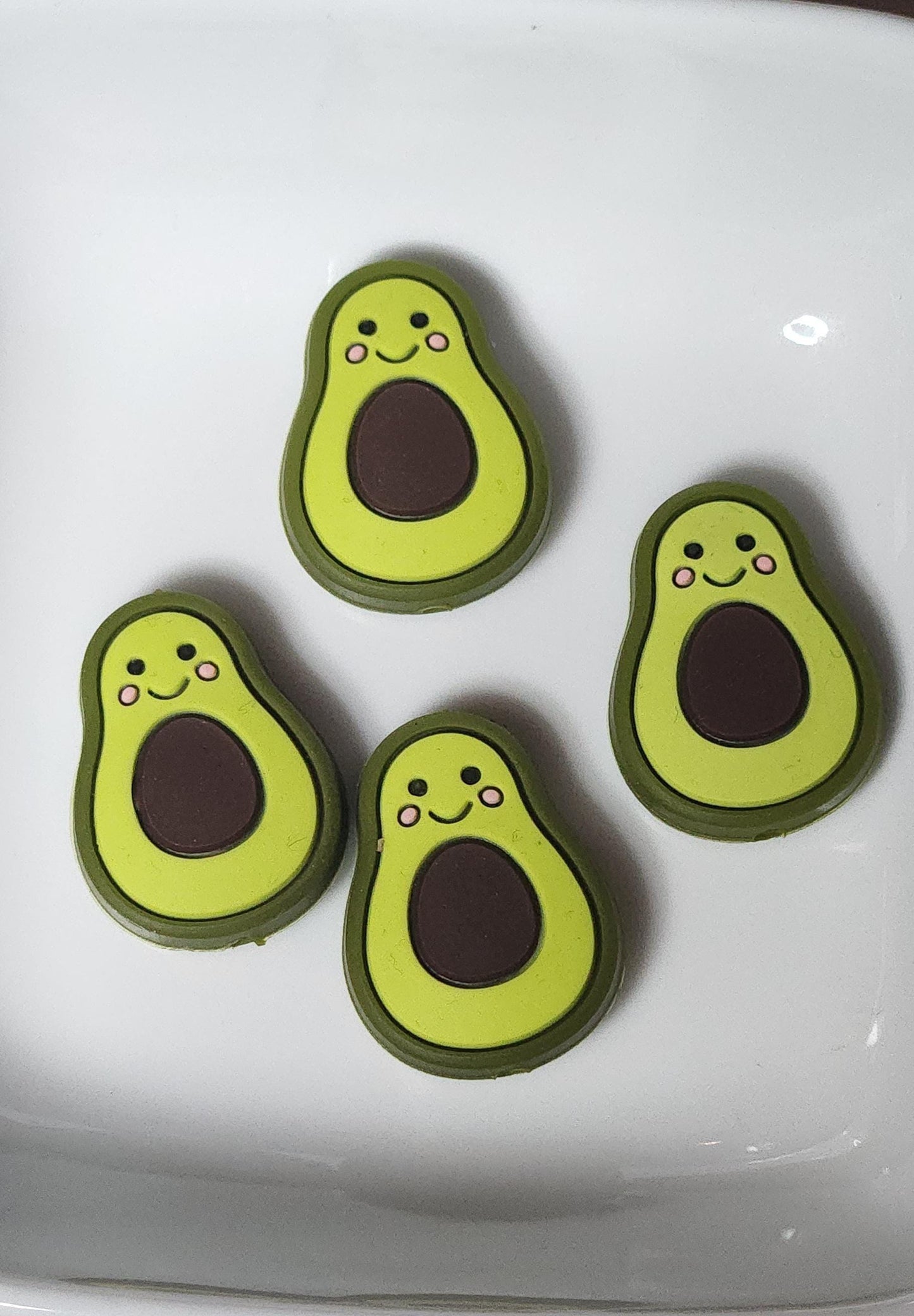 Avacado Silicone focal bead