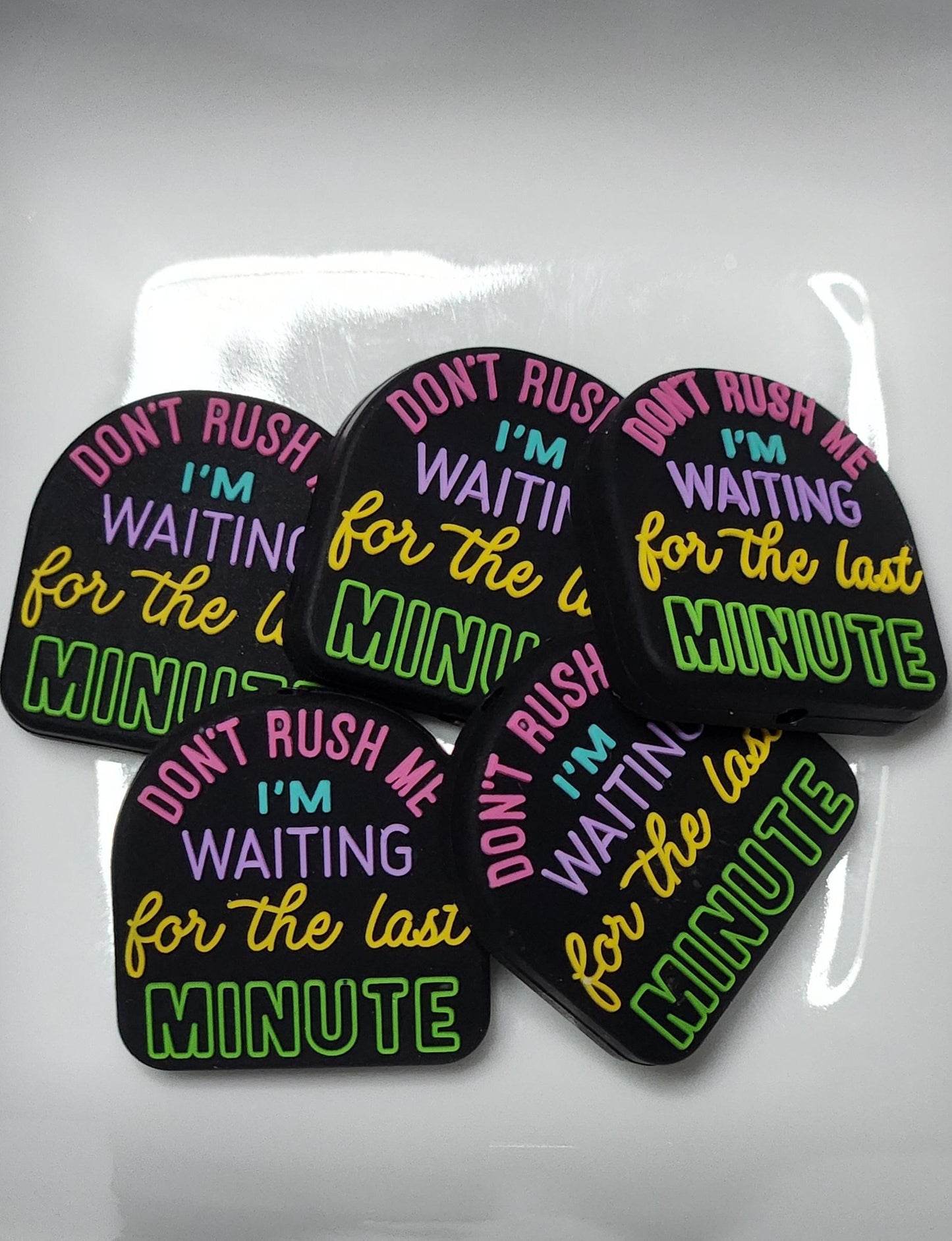 Sayings 3 Silicone focal beads