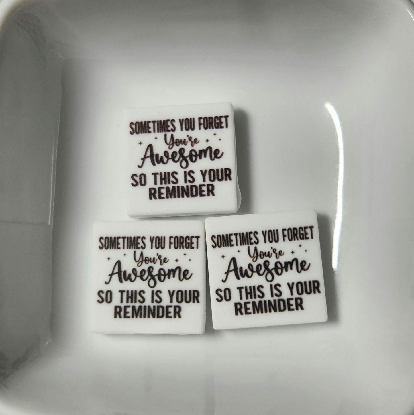Sayings 2 Silicone focal beads