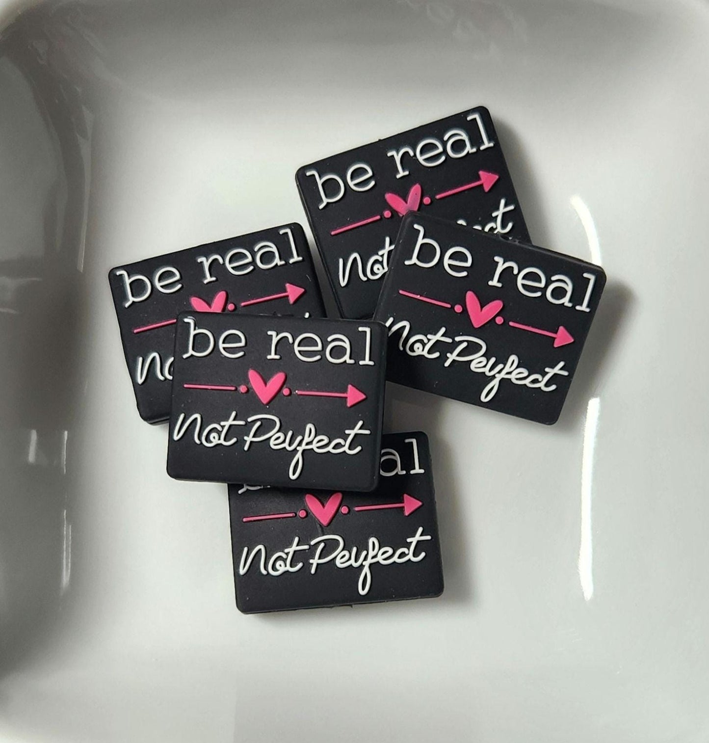 Sayings Silicone focal beads