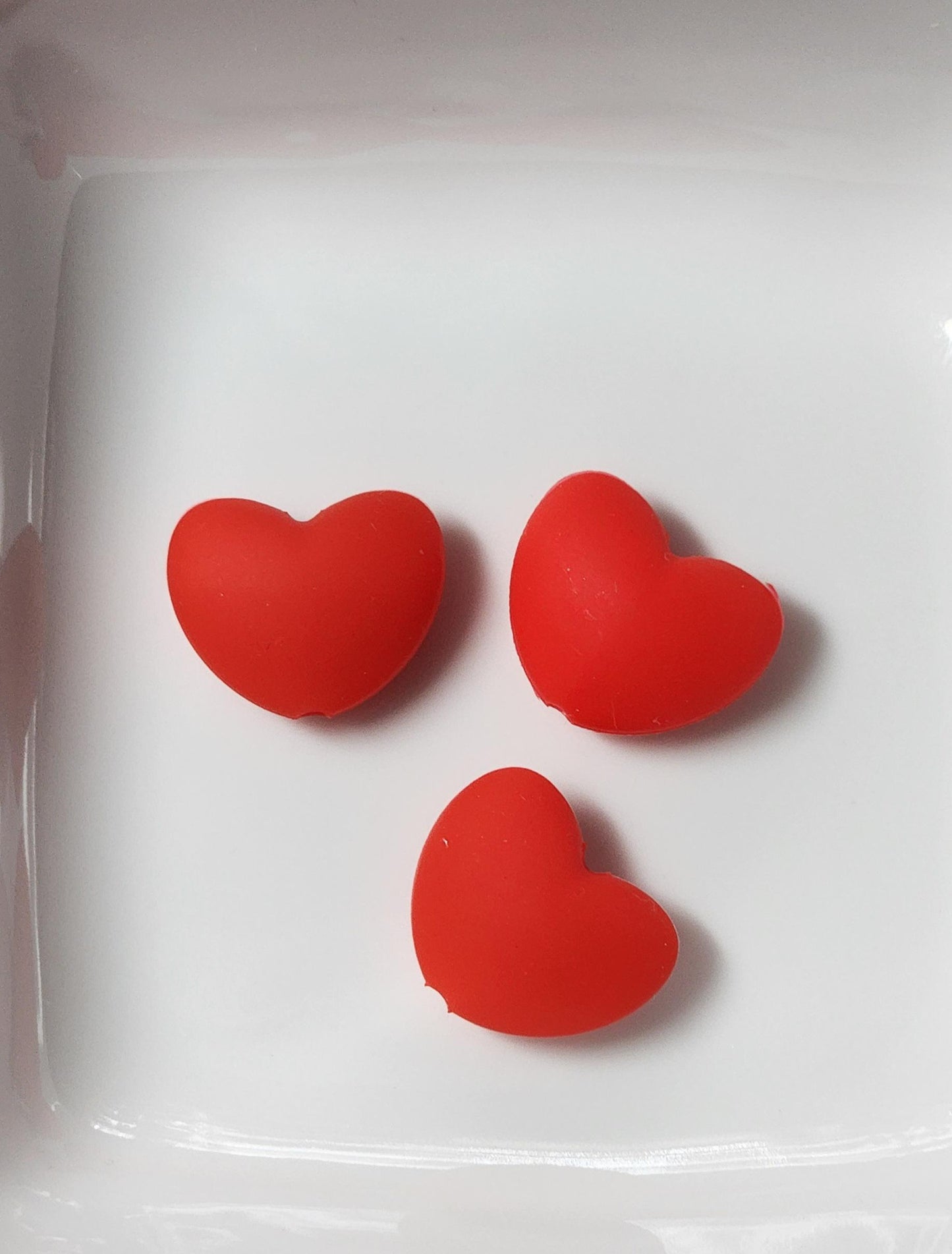 Valentines Silicone focal beads