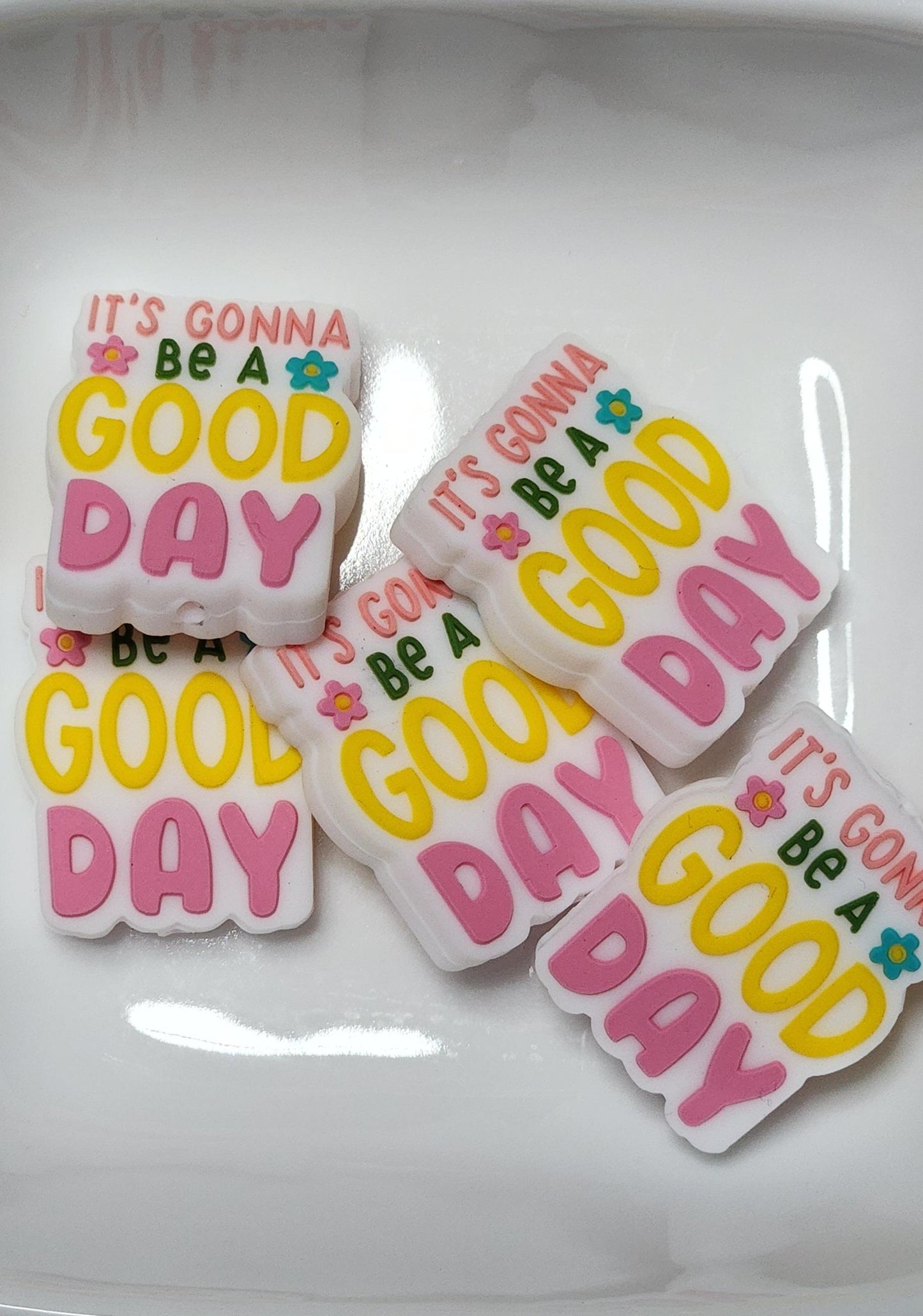 Sayings 3 Silicone focal beads