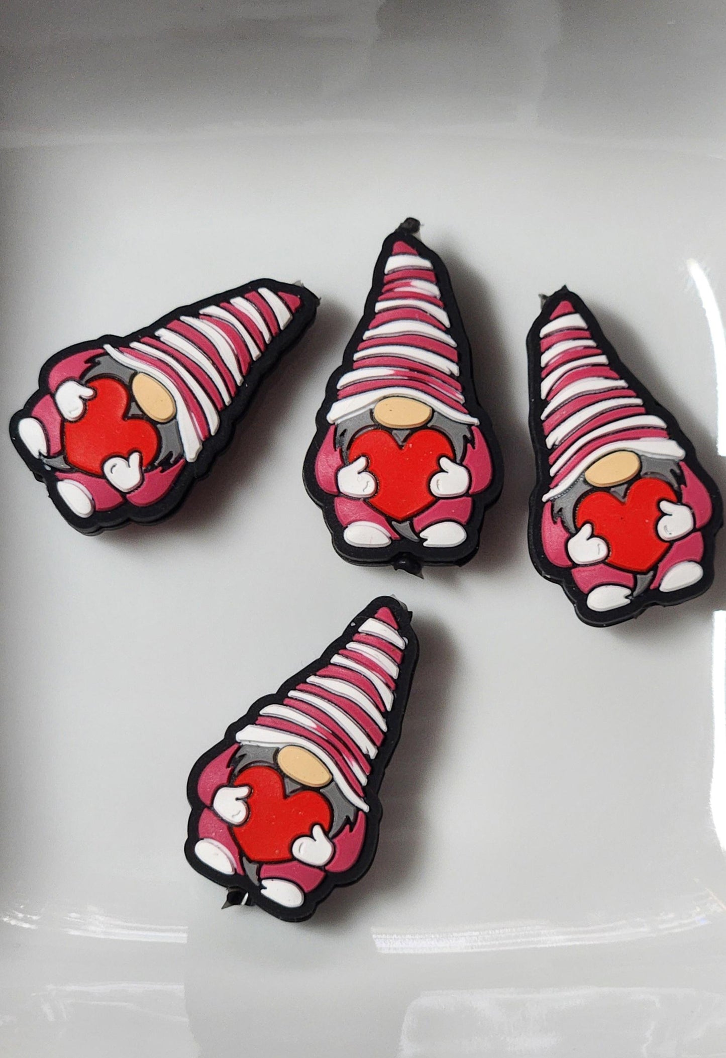 Valentines Silicone focal beads