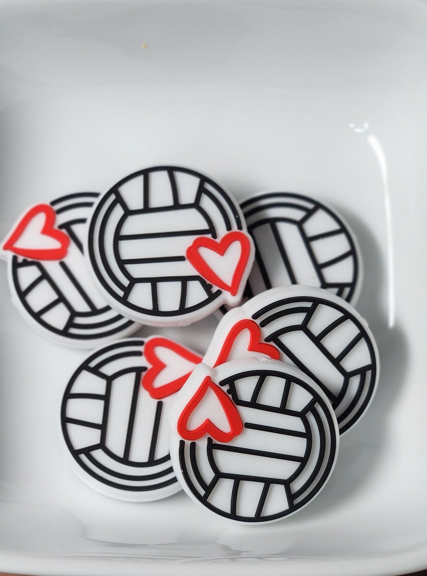 Sports Silicone focal beads