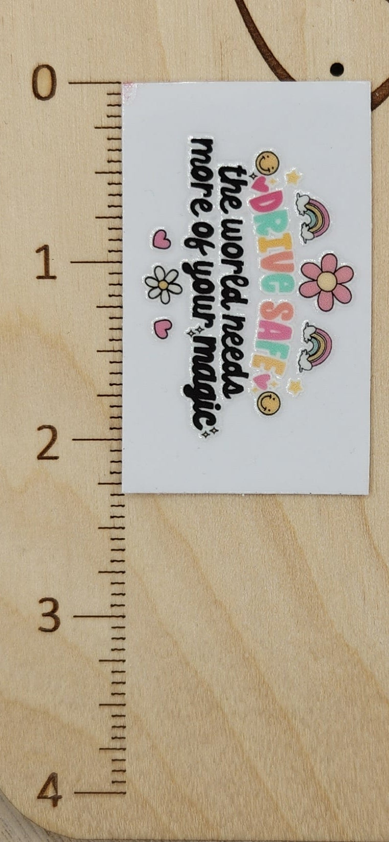 Drive Safe - 1.25 by 2.25 inches Mini UVDTF