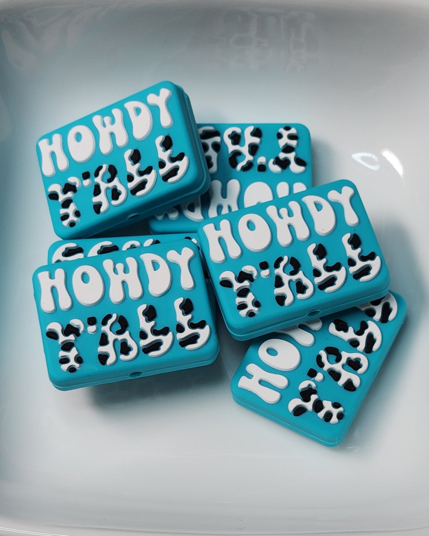 Western Themed Silicone focal beads