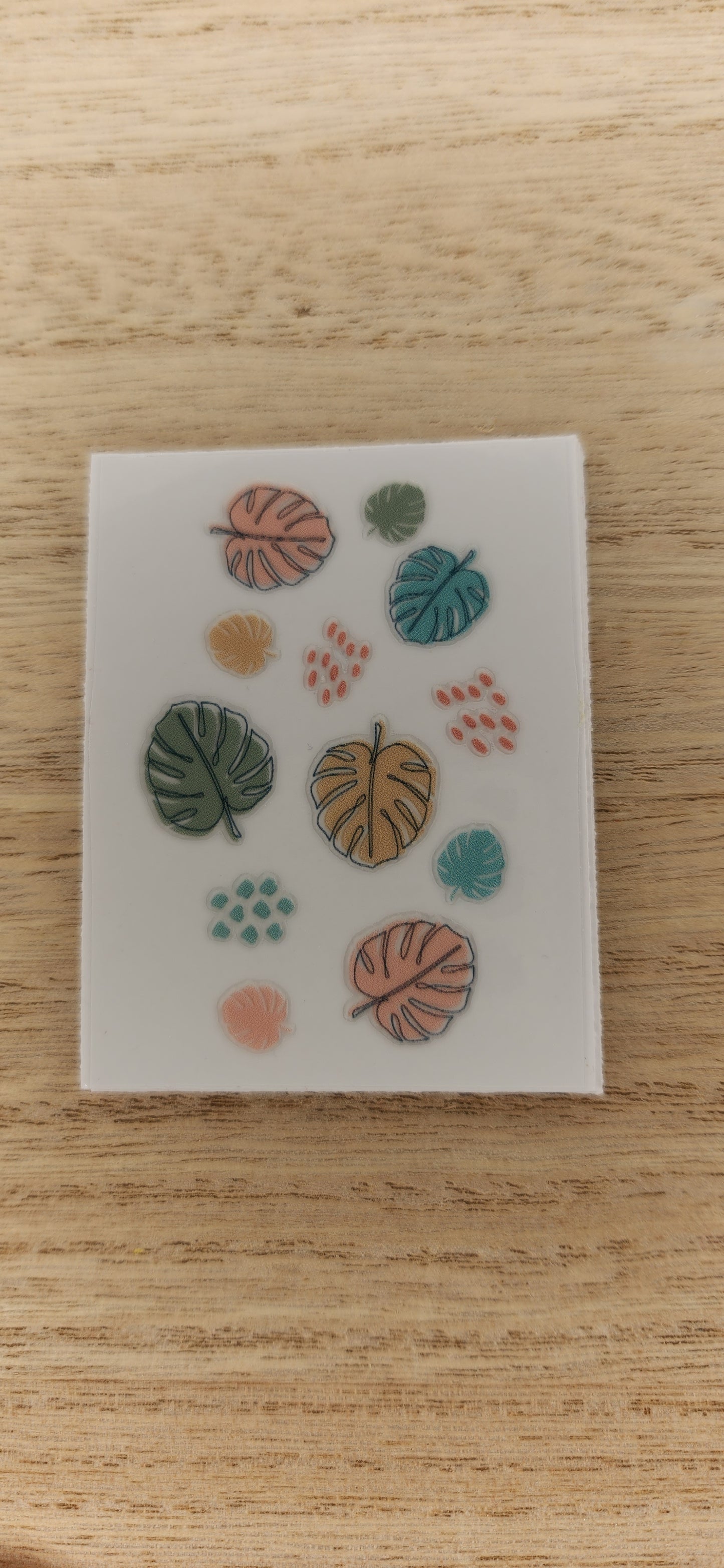 Monstera leaves - 2 by 2.25 inches Mini UVDTF