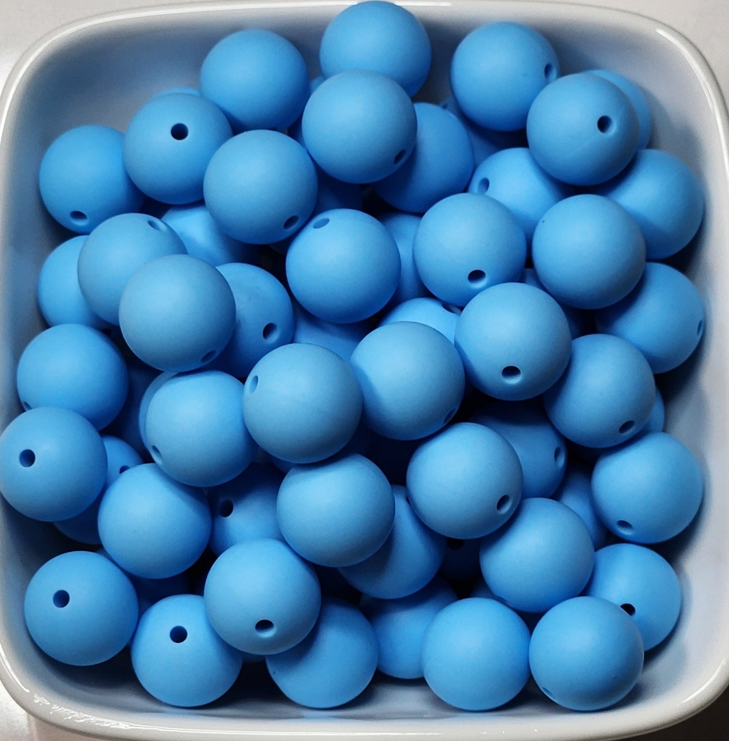 15 mm Solid Silicone Beads 20 pack