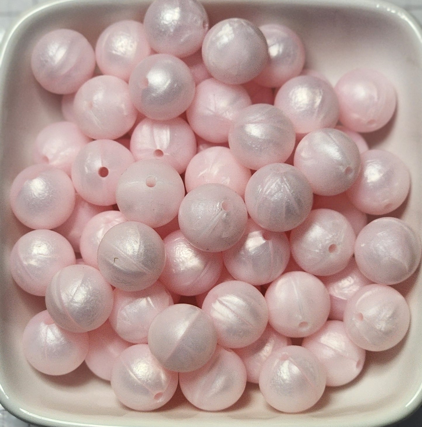 15 mm Solid Silicone Beads 20 pack