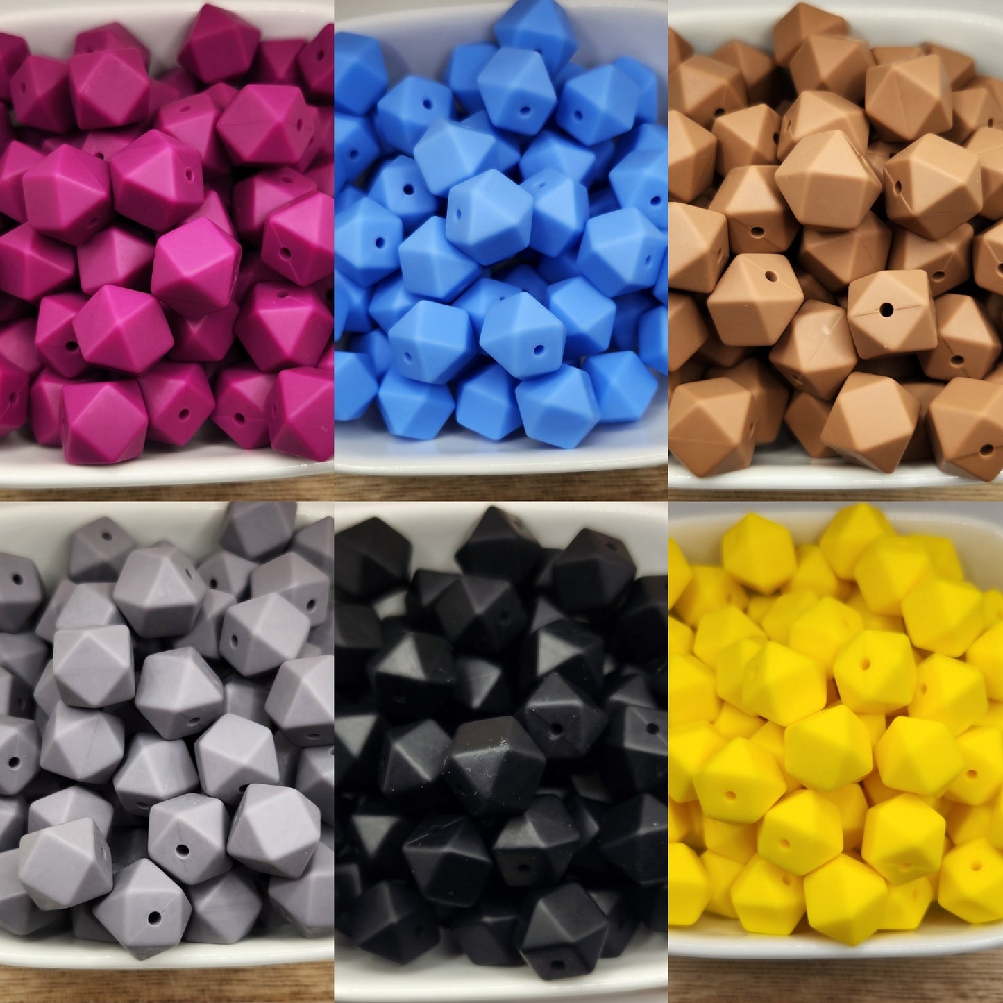 14 mm Silicone Hexagons *sold individually