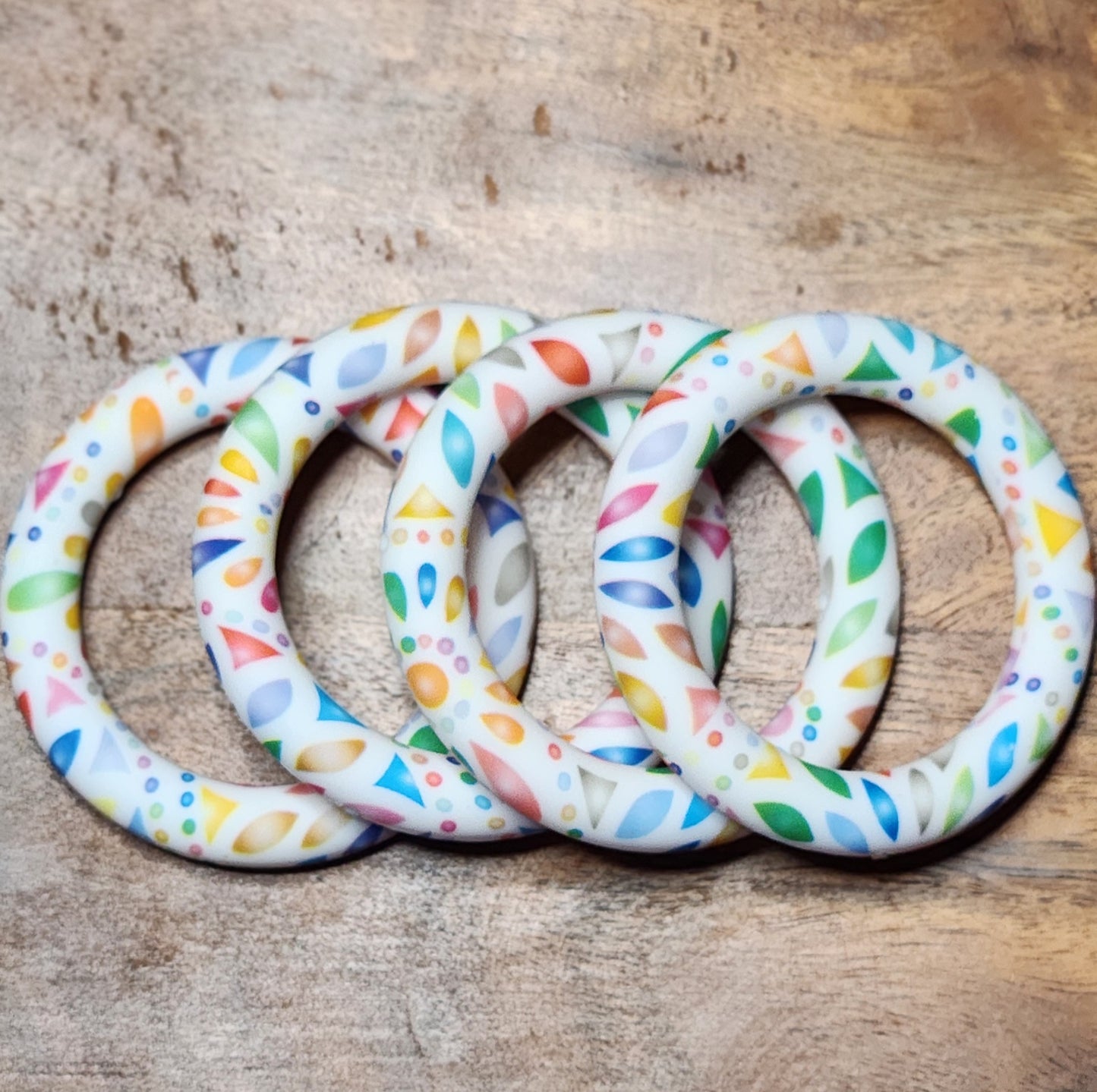 65 mm Silicone Rings patterned