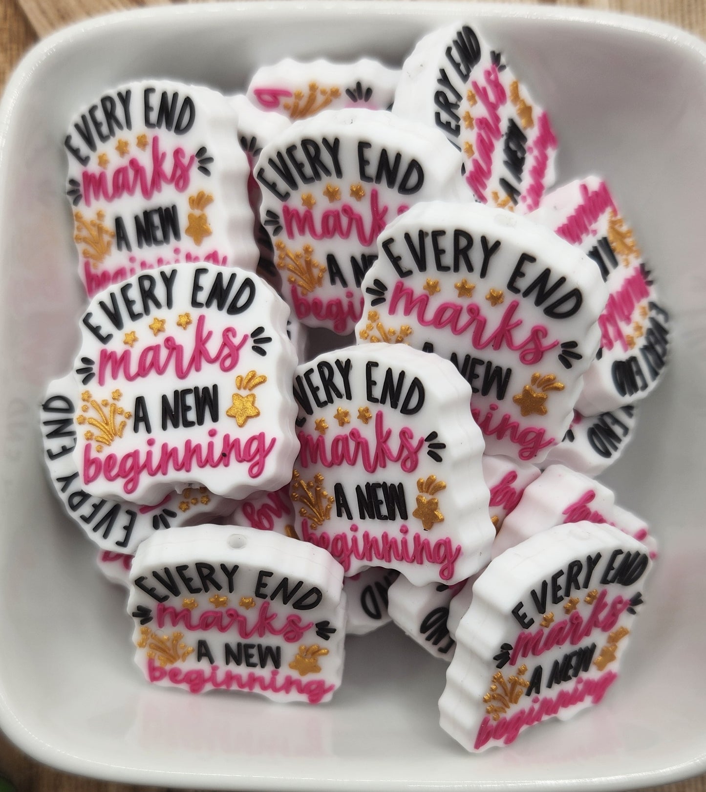 New Beginning Silicone focal bead
