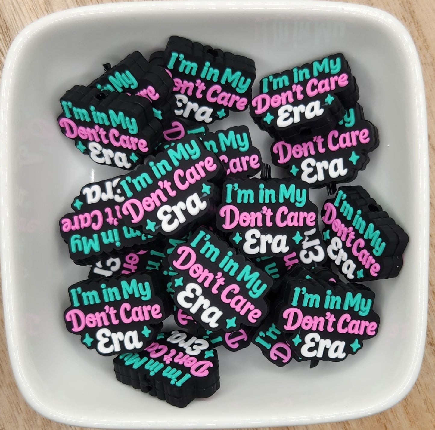 Don't Care Silicone focal bead