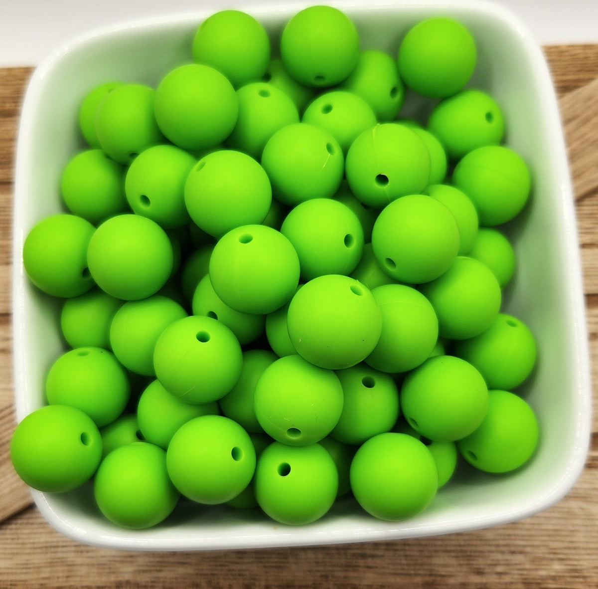 15 mm Solid Silicone Beads 20 pack
