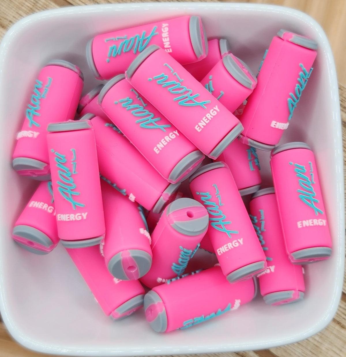 3D Energy Drink Silicone focal bead