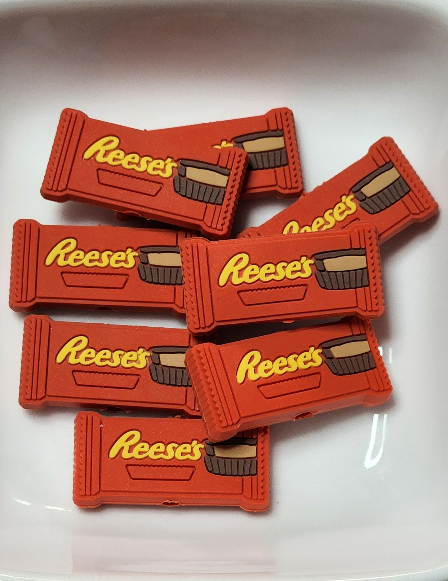 Peanut Butter Silicone focal bead