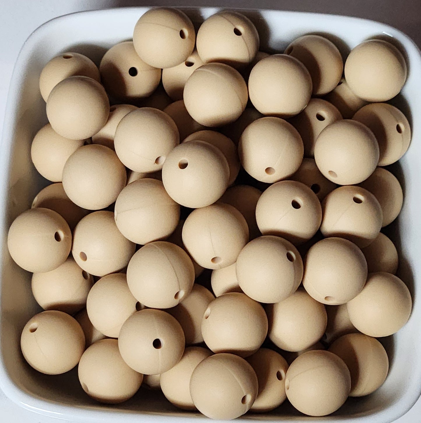 15 mm Solid Silicone Beads 20 pack