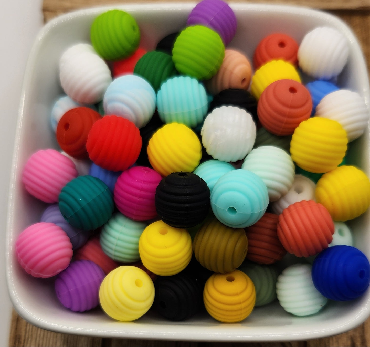 15 mm Solid Honey Comb silicone mixed bag 20 count