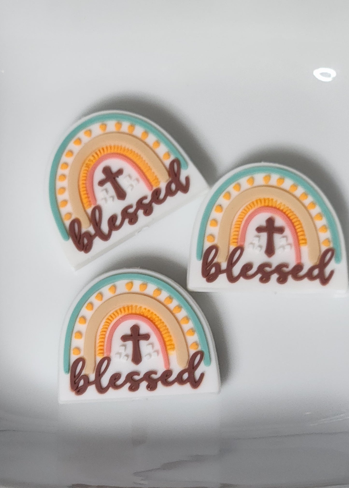 Religious Silicone focal beads