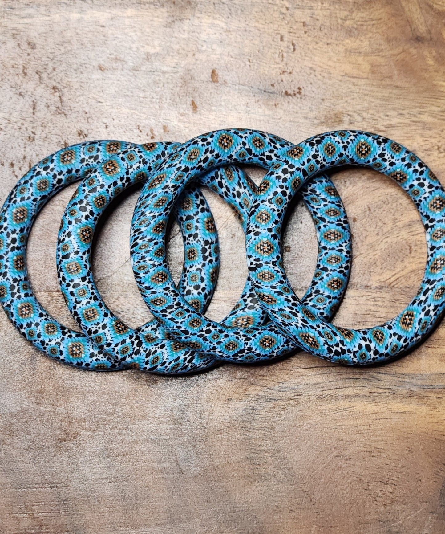 65 mm Silicone Rings patterned