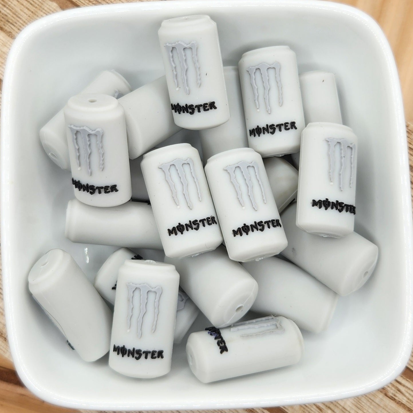 3D Monster Drink Silicone focal bead