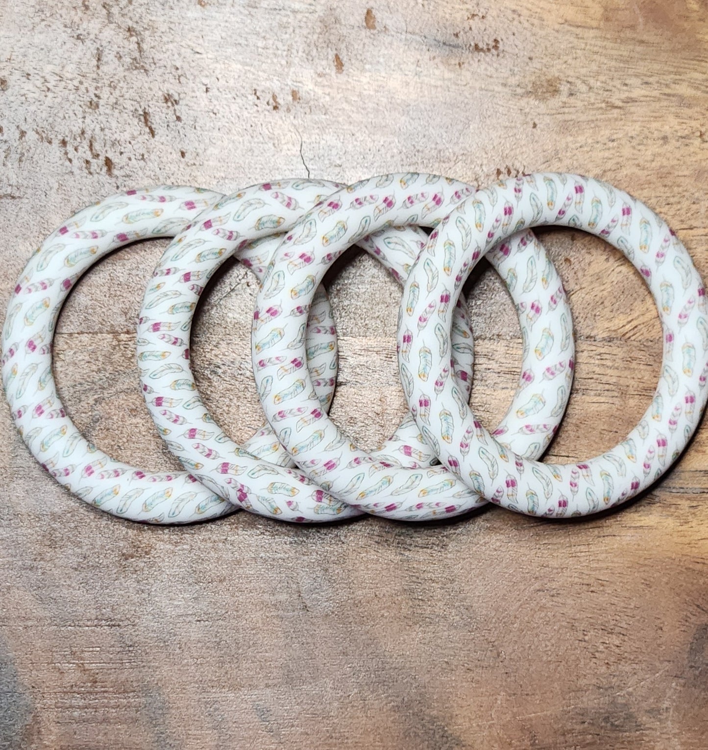 65 mm Silicone Rings patterned