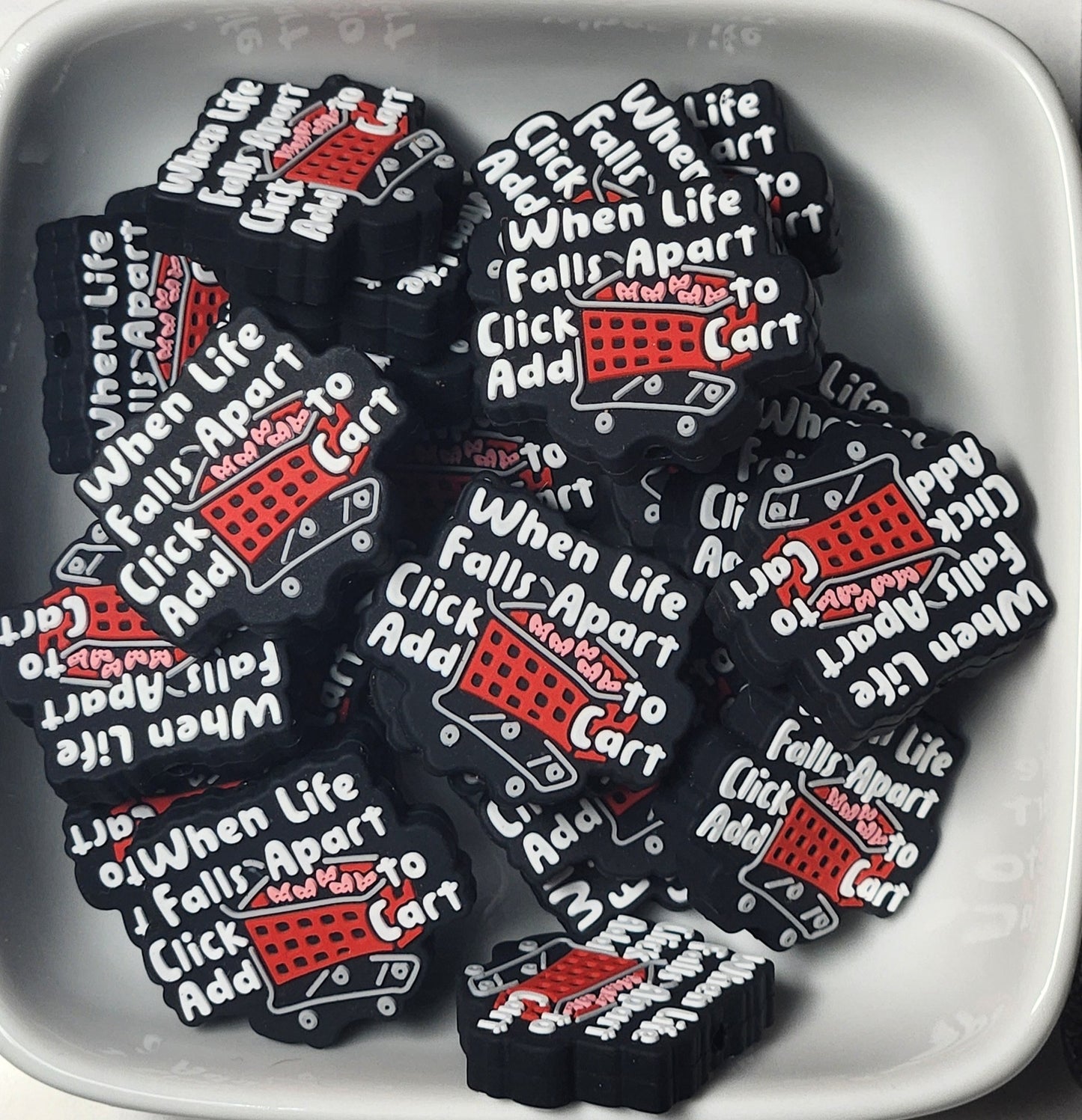 Sayings 2 Silicone focal beads