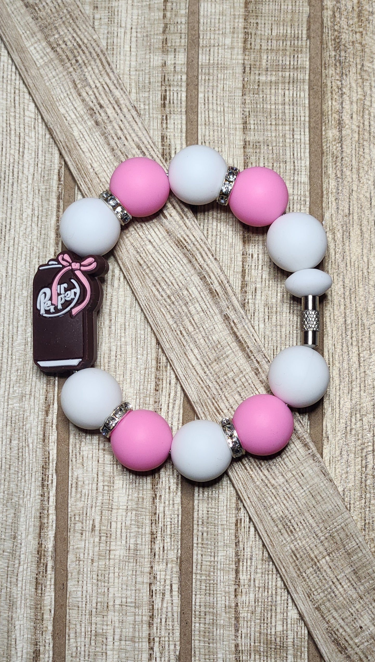 Pepper with Bow silicone beaded tumbler cup charm