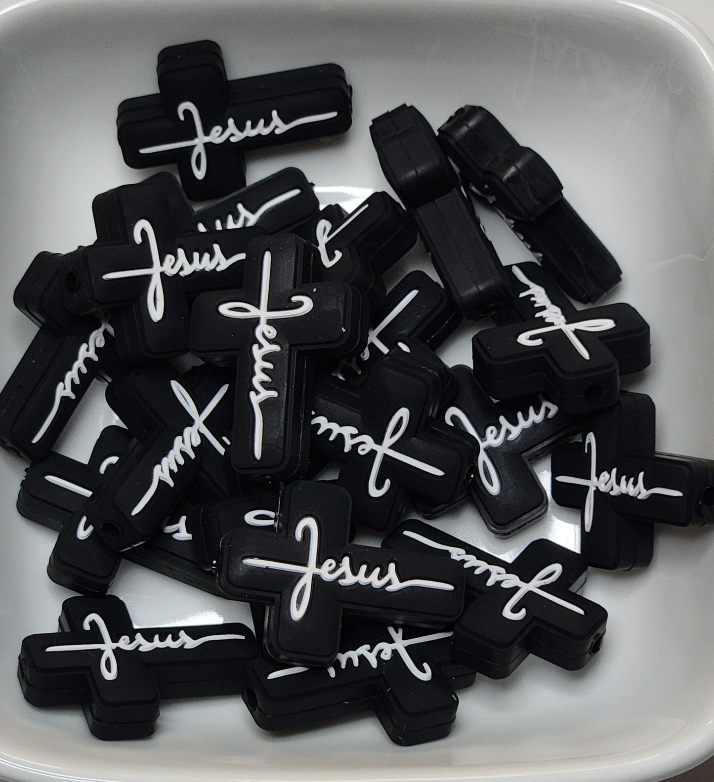 Religious Themed Silicone focal beads