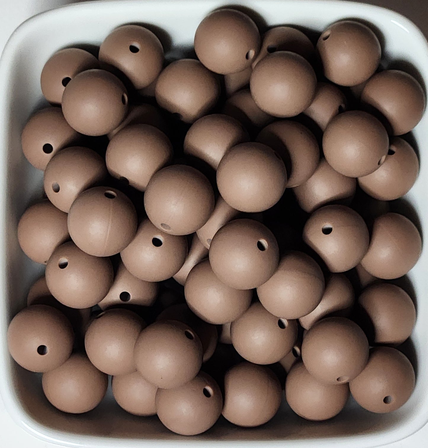 15 mm Solid Silicone Beads 20 pack