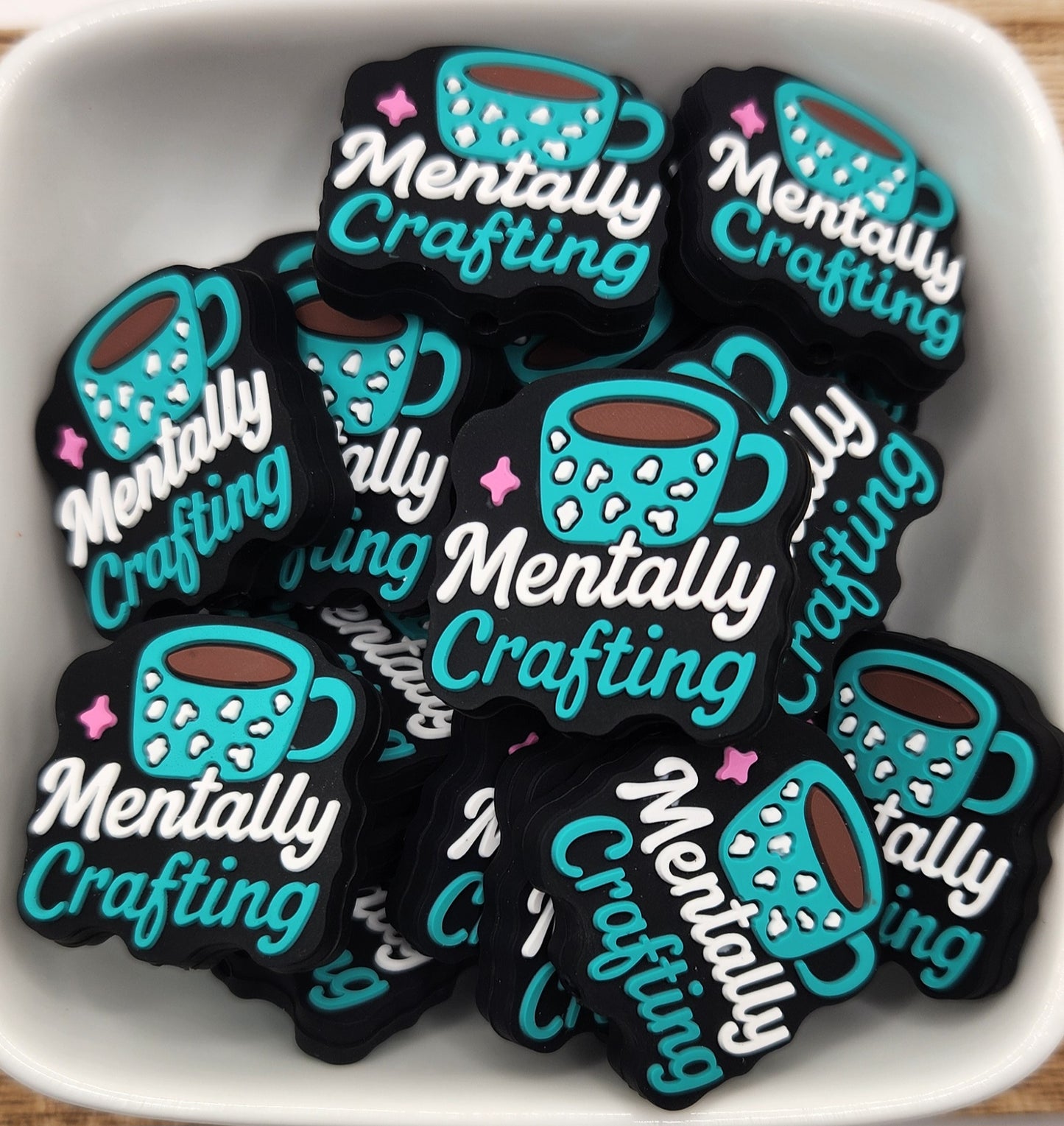 Mentally crafting silicone focal bead
