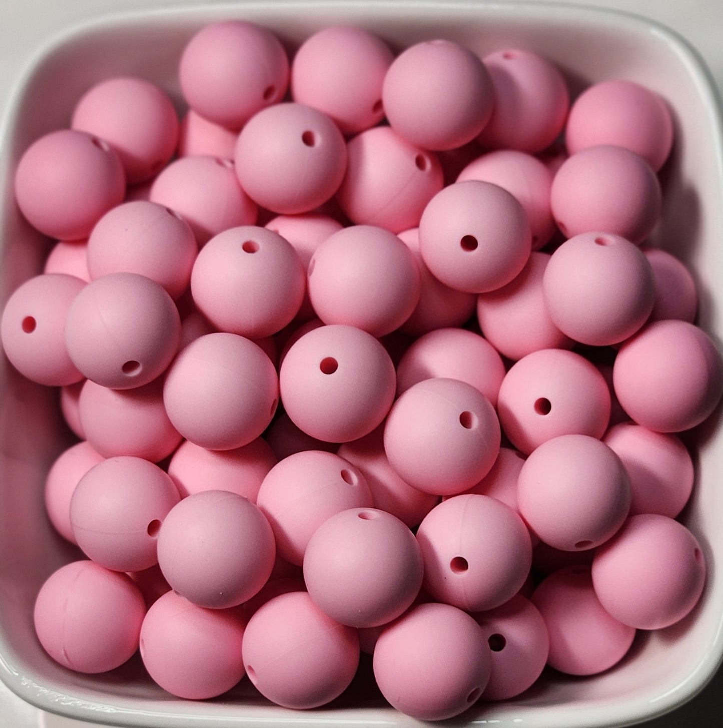 15 mm Solid Silicone Beads 20 pack