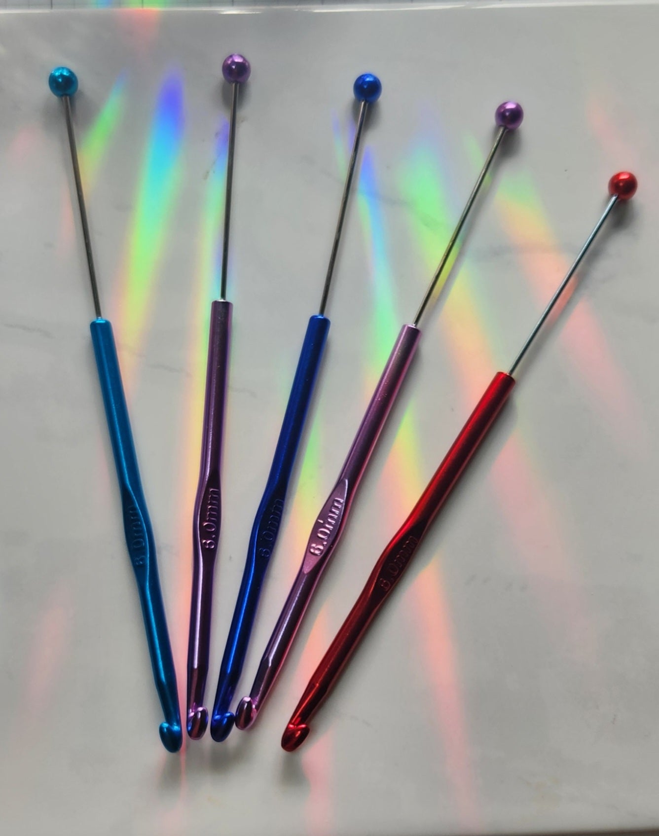Beadable crochet hooks