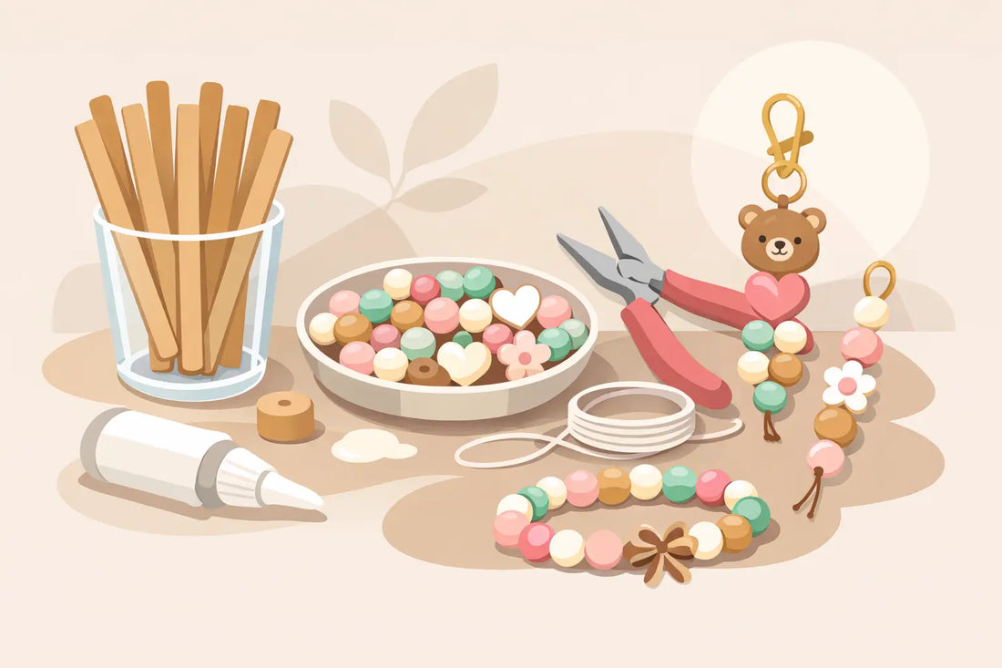 Coffee Stirrer Bead Supplies for Cute DIYs