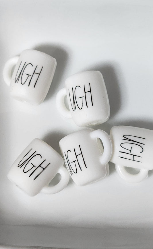 Ugh Mug Silicone focal bead