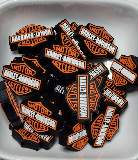 Motorcycle Silicone focal bead