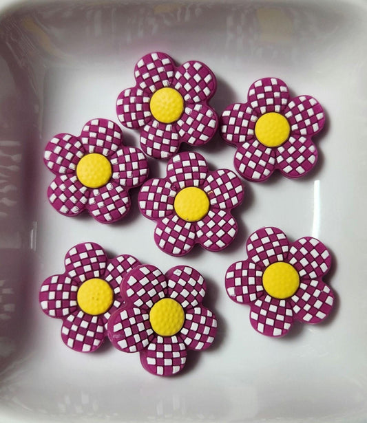 Flower Silicone focal beads