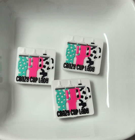 Crazy Cup Silicone focal bead