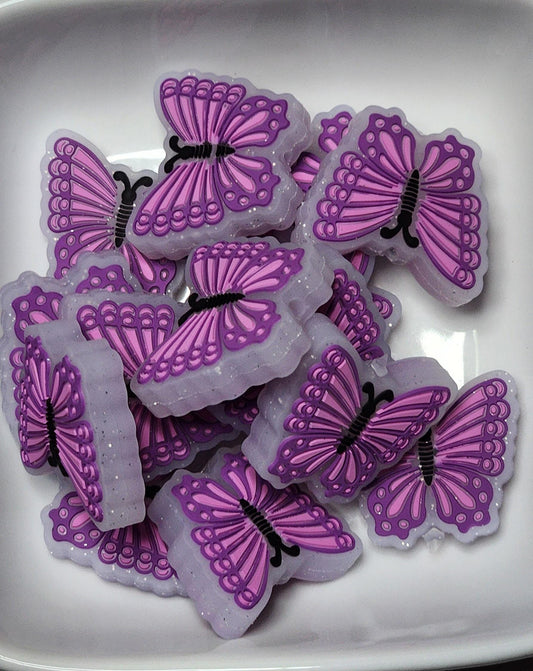 Butterfly Silicone focal beads