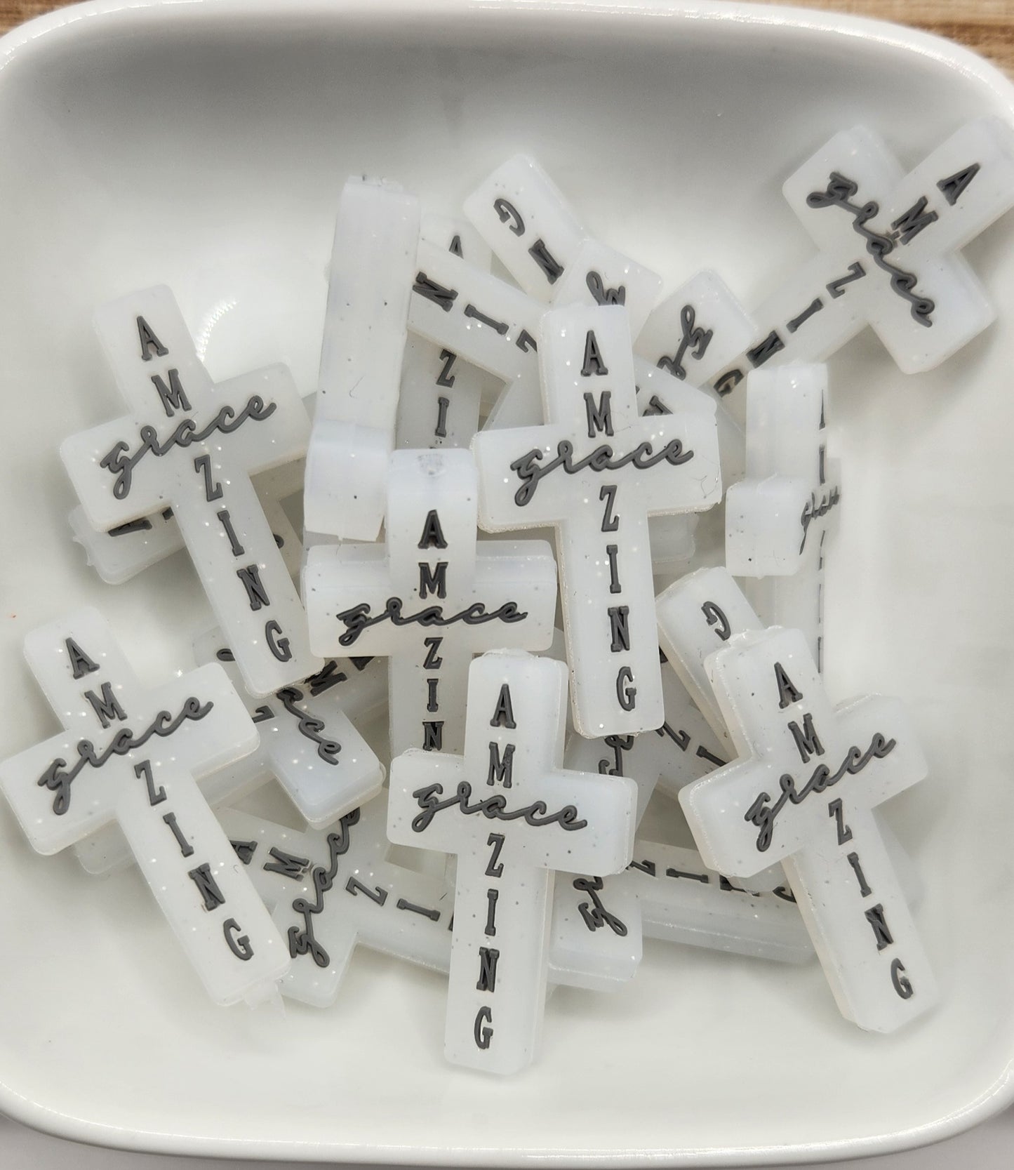 Amazing Grace silicone focal bead