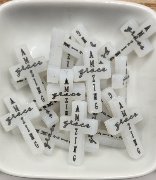 Amazing Grace silicone focal bead