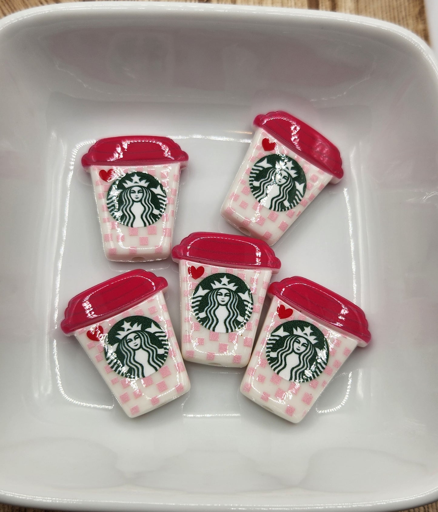 Acrylic Coffee Cup focal beads