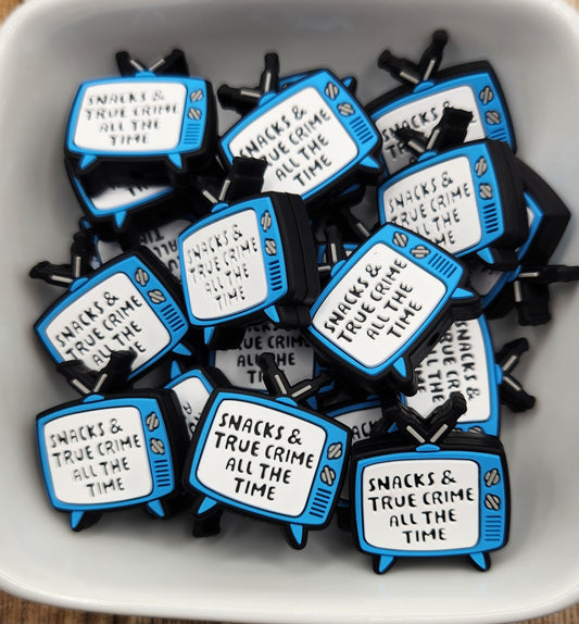 Snack True Crime silicone focal bead