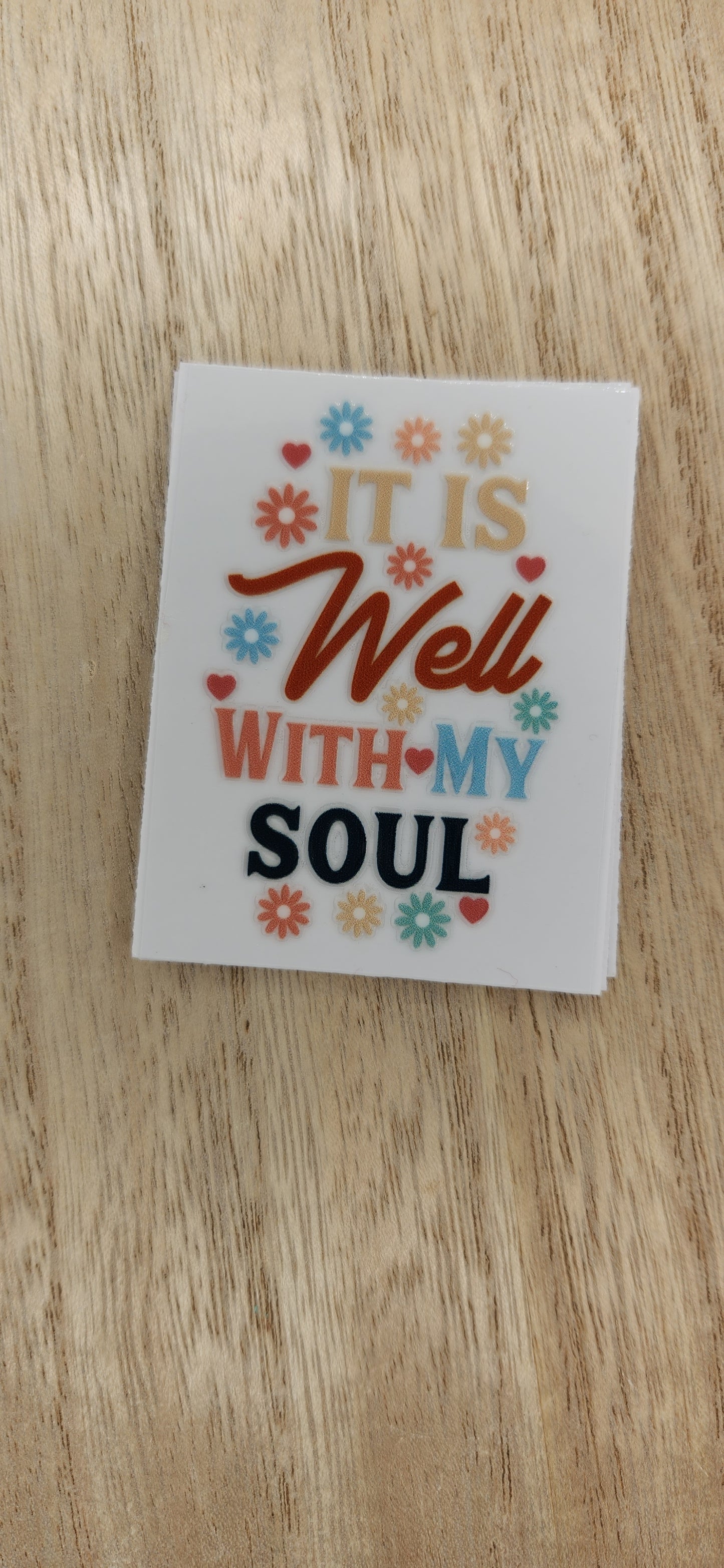 It is well - 2 by 2.25 inches Mini UVDTF