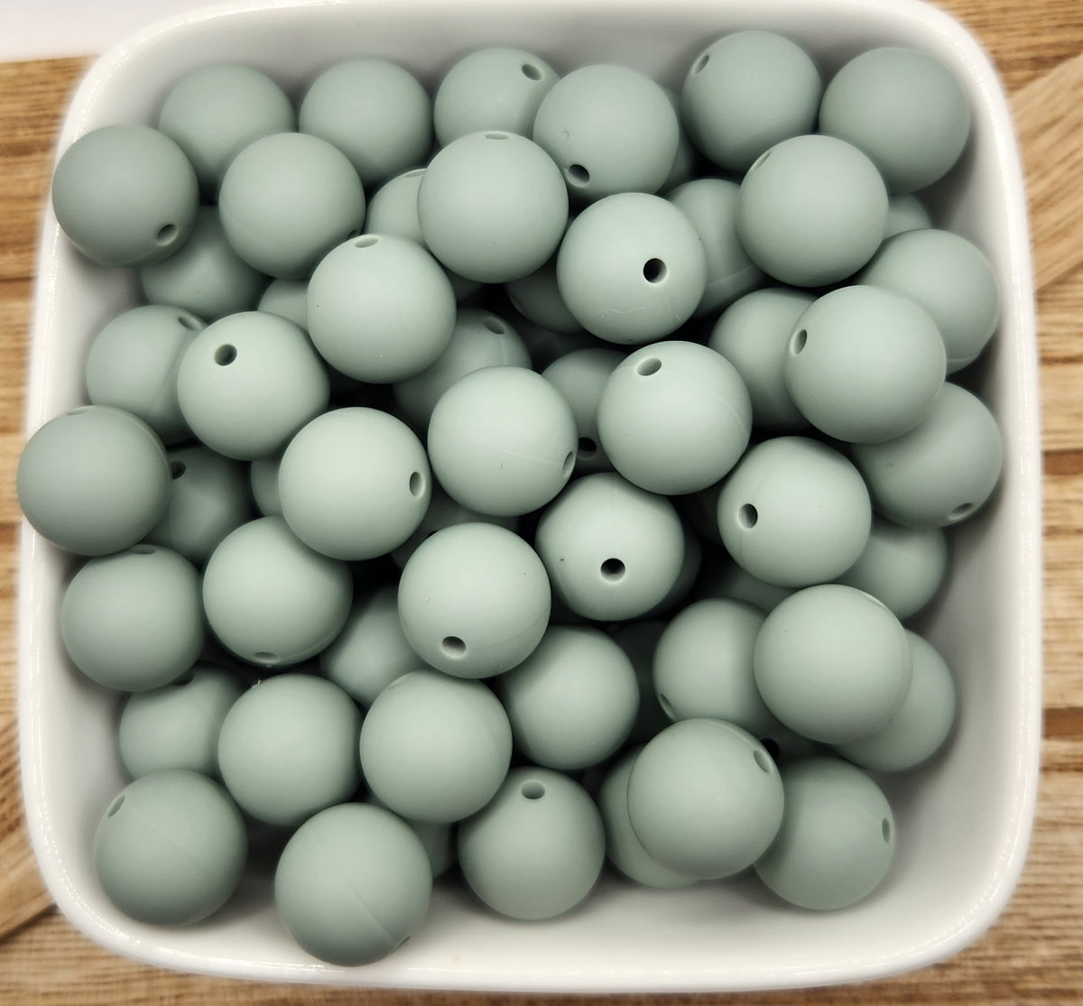 15 mm Solid Silicone Beads 20 pack