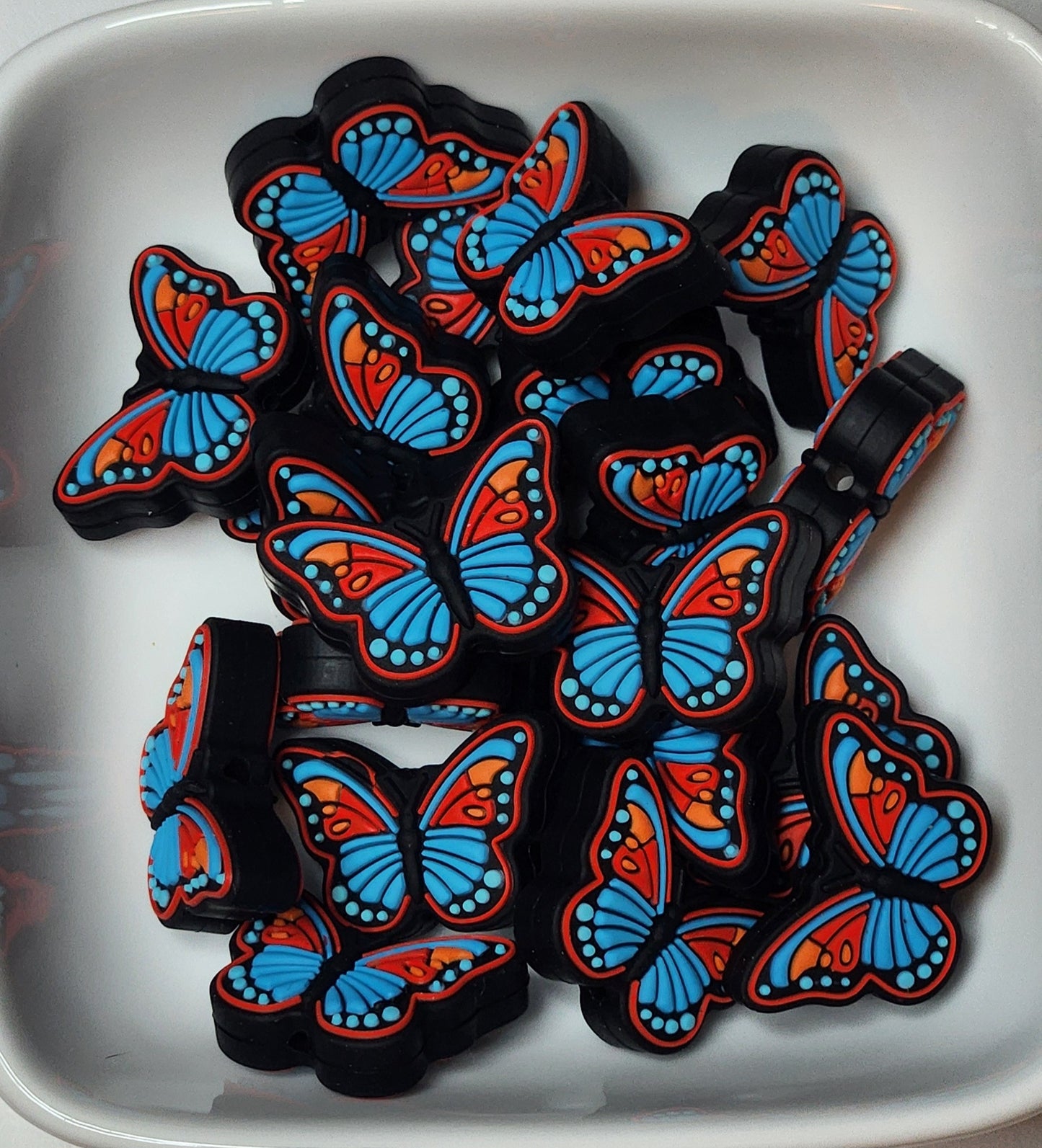 Butterfly Silicone focal beads